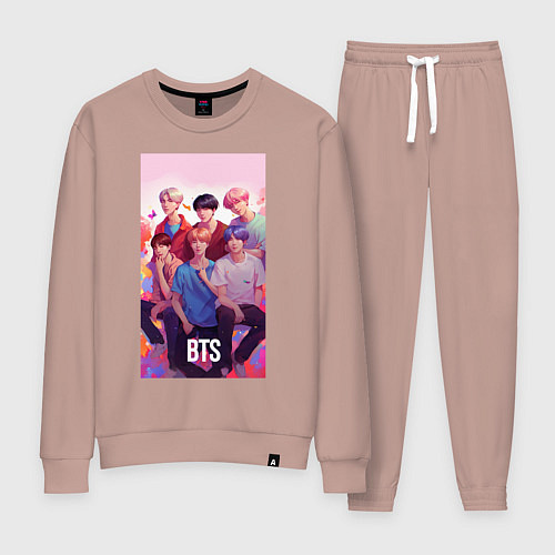 Женский костюм BTS art anime style / Пыльно-розовый – фото 1