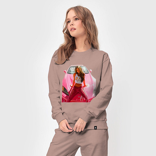 Женский костюм Суши Девон Аоки Honda s2000 / Пыльно-розовый – фото 3