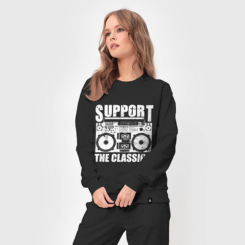 Женский костюм Support the classic / Черный – фото 3