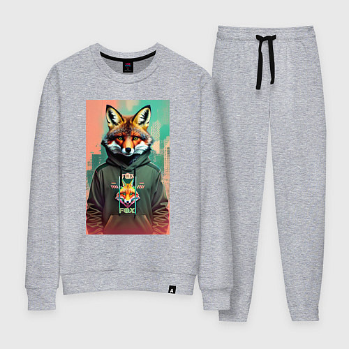 Женский костюм Dude fox - urban style / Меланж – фото 1