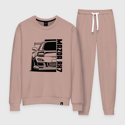 Женский костюм Mazda RX7 / Пыльно-розовый – фото 1