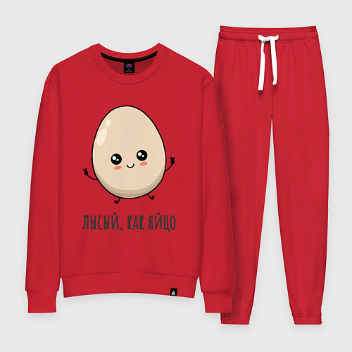 Женский костюм Лысый, как яйцо / Красный – фото 1
