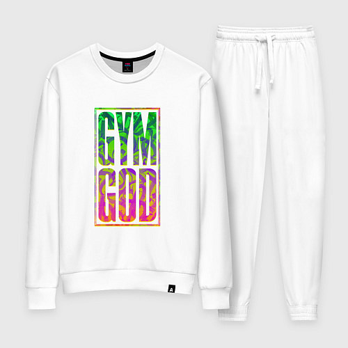 Женский костюм Gym god / Белый – фото 1