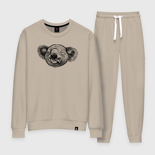 Женский костюм Коала голова / Миндальный – фото 1