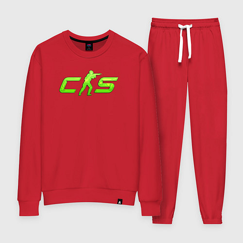 Женский костюм CS2 green logo / Красный – фото 1