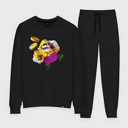 Костюм хлопковый женский Варио, цвет: черный