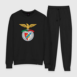 Костюм хлопковый женский Benfica club, цвет: черный