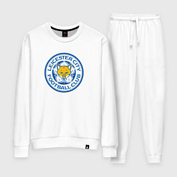 Костюм хлопковый женский Leicester city fc, цвет: белый