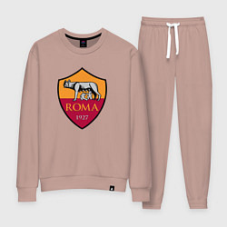 Костюм хлопковый женский Roma sport fc, цвет: пыльно-розовый