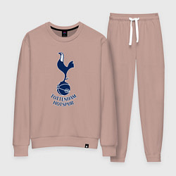 Костюм хлопковый женский Tottenham Hotspur fc sport, цвет: пыльно-розовый