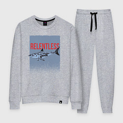 Костюм хлопковый женский Relentless, цвет: меланж