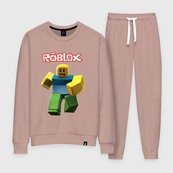 Костюм хлопковый женский Roblox бегущий персонаж, цвет: пыльно-розовый