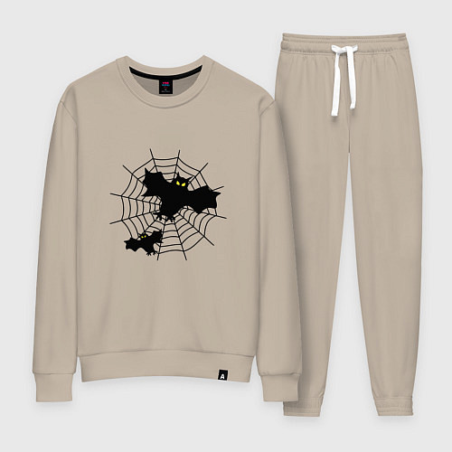 Женский костюм Летучие мыши на паутине / Миндальный – фото 1