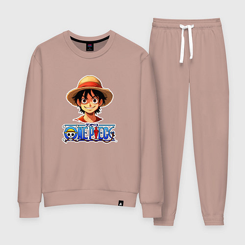Женский костюм Монки д Луффи one piece / Пыльно-розовый – фото 1