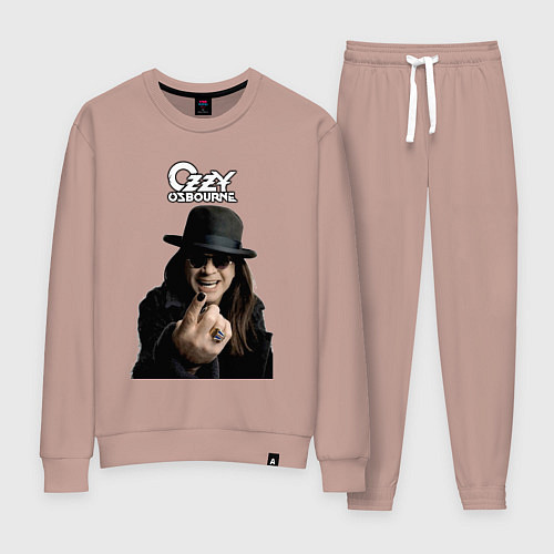 Женский костюм Ozzy Osbourne fist / Пыльно-розовый – фото 1