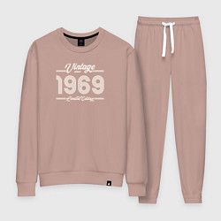 Костюм хлопковый женский Лимитированный выпуск 1969, цвет: пыльно-розовый