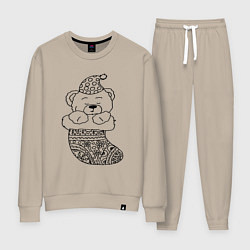 Женский костюм Игрушечный мишка спит в сапожке для подарков - рас