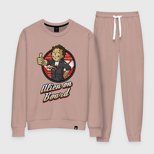 Женский костюм Fallout - vault girl / Пыльно-розовый – фото 1