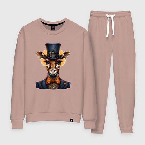 Женский костюм Граф жираф в костюме / Пыльно-розовый – фото 1