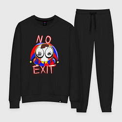 Костюм хлопковый женский No exit Pomni, цвет: черный