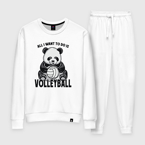 Женский костюм Panda volleyball / Белый – фото 1