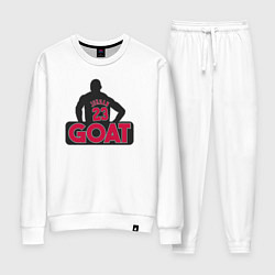 Костюм хлопковый женский Jordan goat, цвет: белый