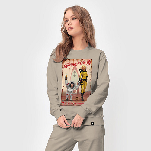 Женский костюм Fallout - atom bomb cola / Миндальный – фото 3