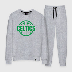 Костюм хлопковый женский Celtics ball, цвет: меланж