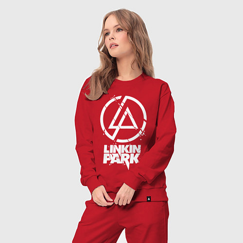 Женский костюм Linkin Park - white / Красный – фото 3