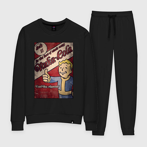 Женский костюм Vault boy - nuclear cola / Черный – фото 1