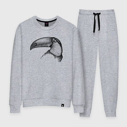 Женский костюм Голова тукана / Меланж – фото 1