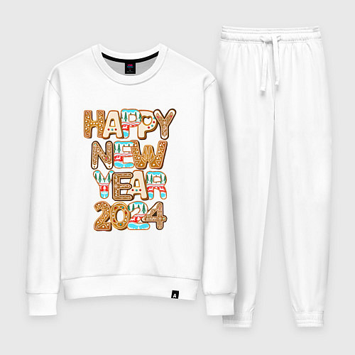 Женский костюм С новым годом 2024! / Белый – фото 1