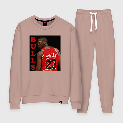 Женский костюм Bulls Jordan / Пыльно-розовый – фото 1