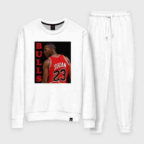 Женский костюм Bulls Jordan / Белый – фото 1