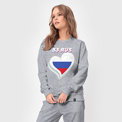 Костюм хлопковый женский 53 регион Новгородская область, цвет: меланж — фото 2