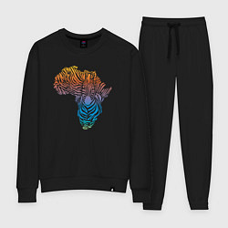 Женский костюм Разноцветная зебра