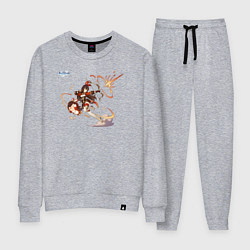 Костюм хлопковый женский Эмбер из Геншин Импакт, цвет: меланж