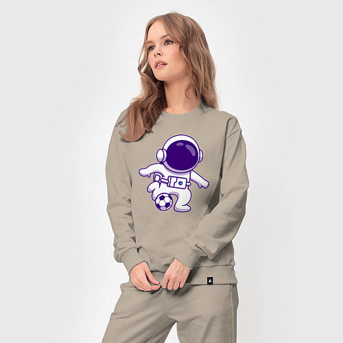Женский костюм Космонавт футболист / Миндальный – фото 3