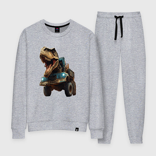 Женский костюм Голова динозавра в тренде / Меланж – фото 1