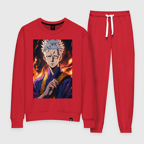 Женский костюм Satoru Gojo магическая битва / Красный – фото 1