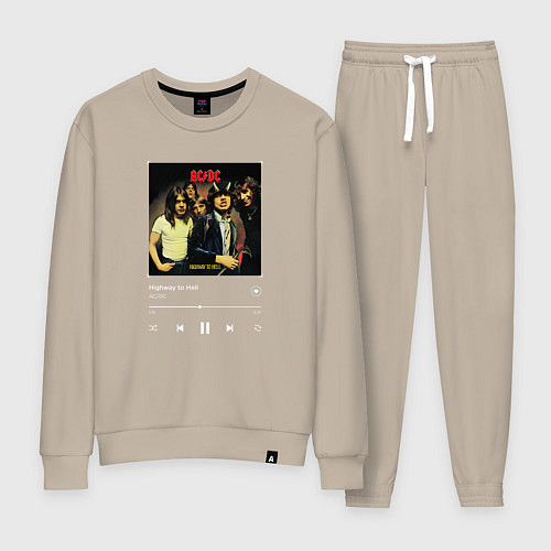 Женский костюм Highway to hell - AC DC / Миндальный – фото 1