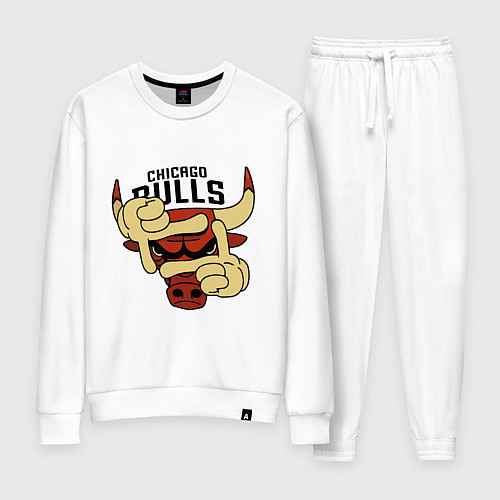 Женский костюм Bulls logo with hands / Белый – фото 1