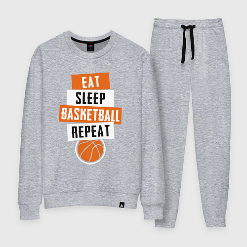 Женский костюм Eat sleep basketball / Меланж – фото 1