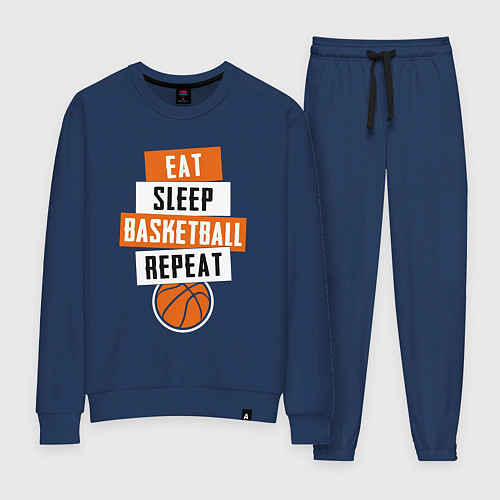 Женский костюм Eat sleep basketball / Тёмно-синий – фото 1