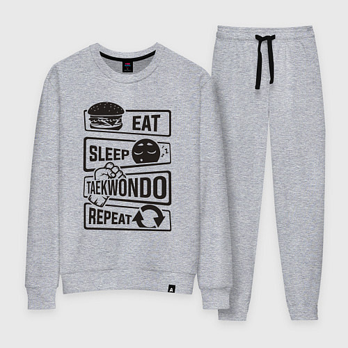 Женский костюм Есть спать тхэквондо / Меланж – фото 1