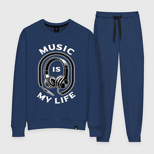 Женский костюм Музыка is my life / Тёмно-синий – фото 1