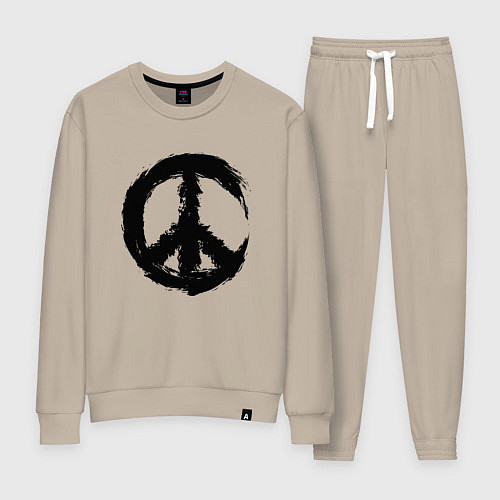 Женский костюм Знак мира пацифик крест / Миндальный – фото 1