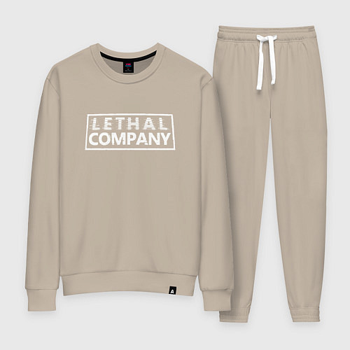 Женский костюм Lethal company logo / Миндальный – фото 1