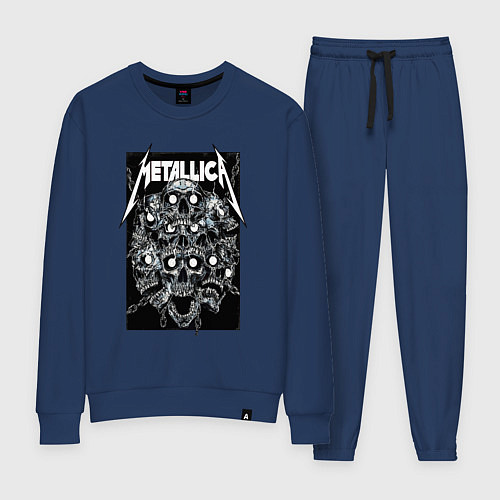 Женский костюм Metallica - skulls / Тёмно-синий – фото 1