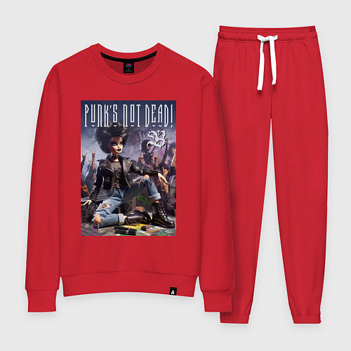 Женский костюм Cool Barbie - punk is not dead / Красный – фото 1